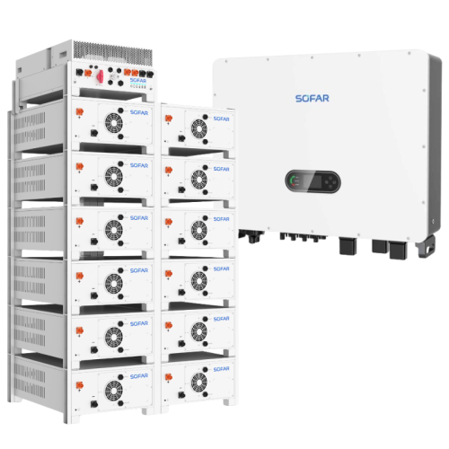 Zestaw hybrydowy SOFAR magazyn energi SOFAR CBS8000 192 kWh + Inwerter HYD-60K-T1