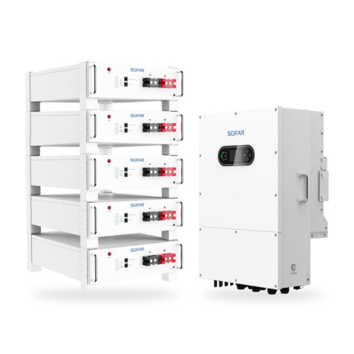Niskonapięciowy zestaw hybrydowy SOFAR HYD-10K-LT1 +  magazyn energii 25 kWh